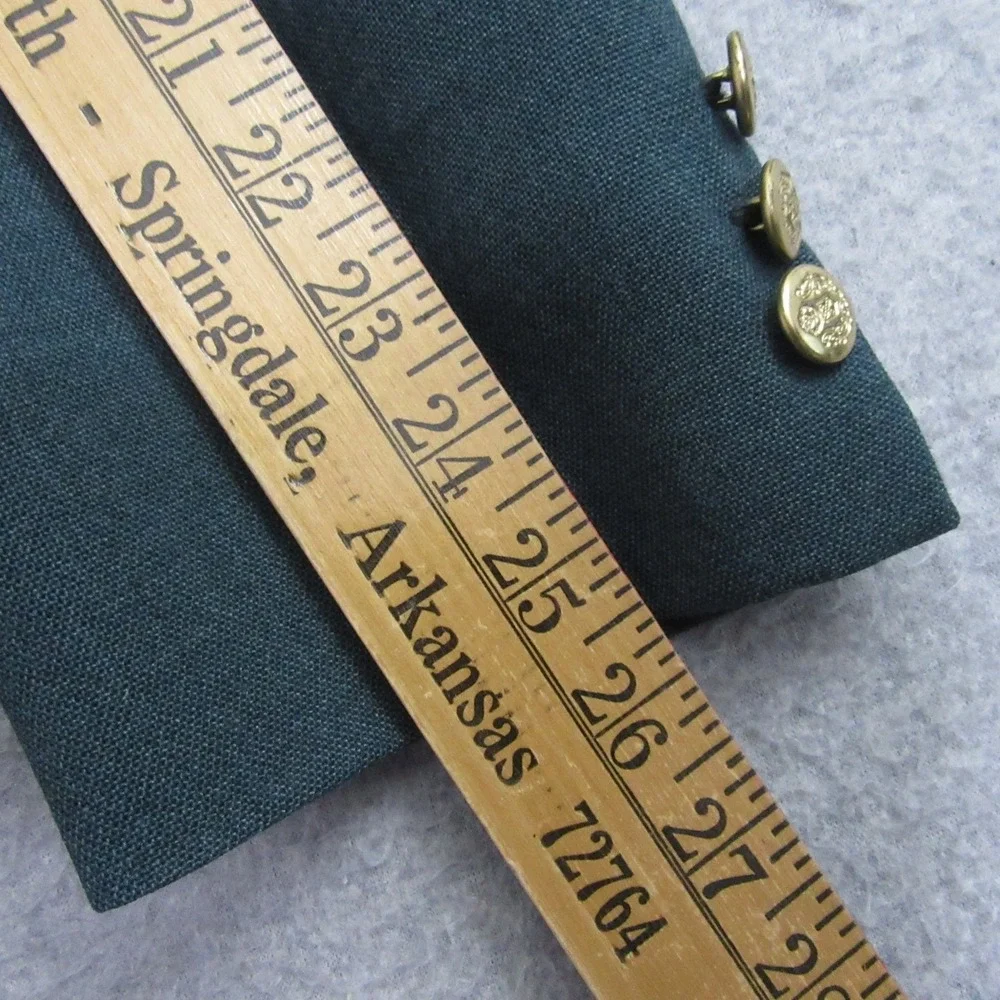 John Alexander Green Blazer 42R Gold Button Semi-Structured Woven‎ Classic Golf